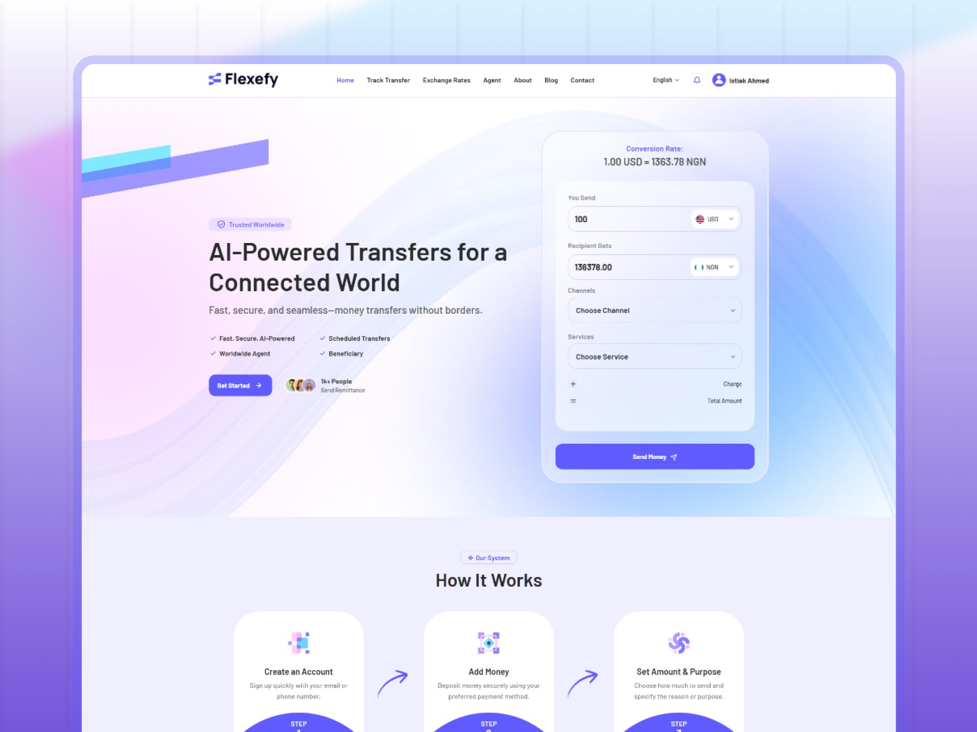 Flexefy | Cross-Border Transfer Web